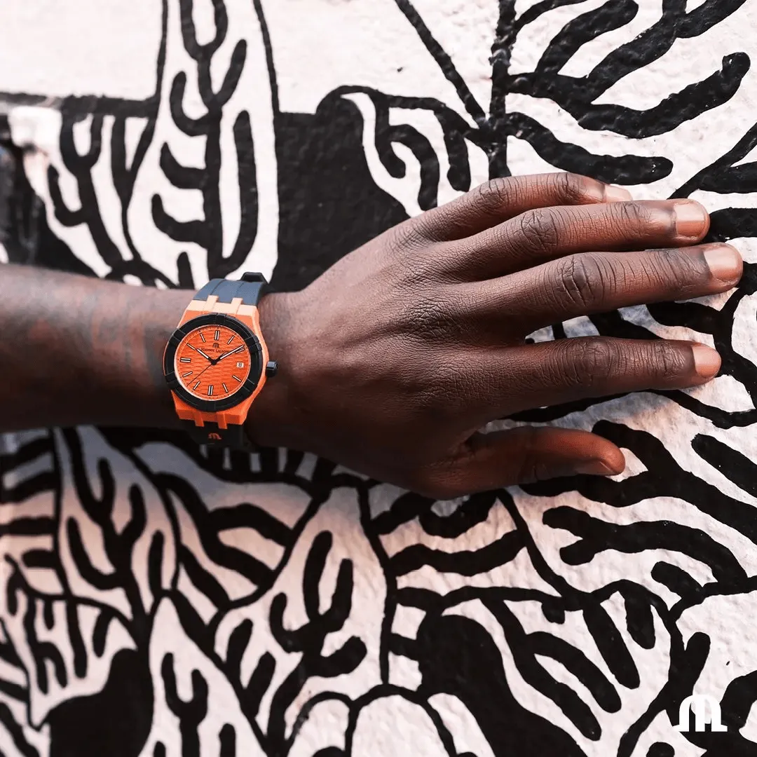 Maurice Lacroix - The AIKON #tide 40mm Orange Watch AI2008-50050-300-0
