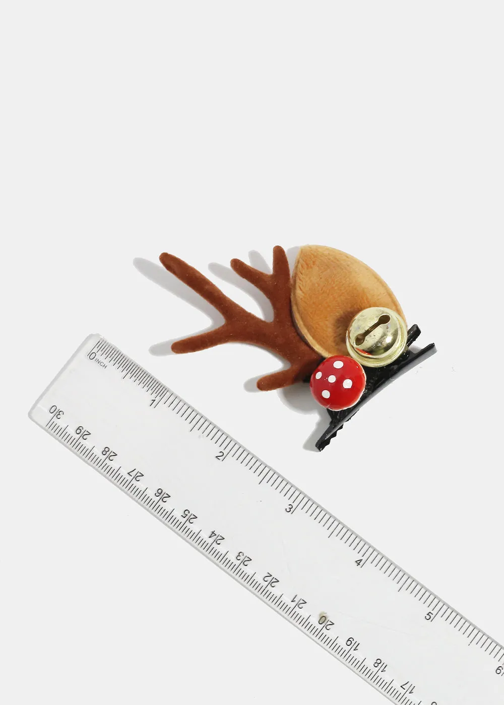 Miss A Christmas Hair Clips - Brown Antlers