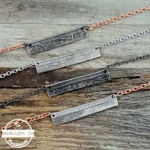 National Park Quarter Coin Bar Necklace