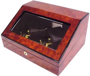 ORBITA - Sempre 2 Double Watch Winder | Burlwood