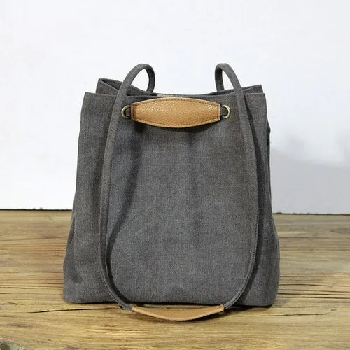Original Casual Bucket Hand Bag High Quality Cotton Women