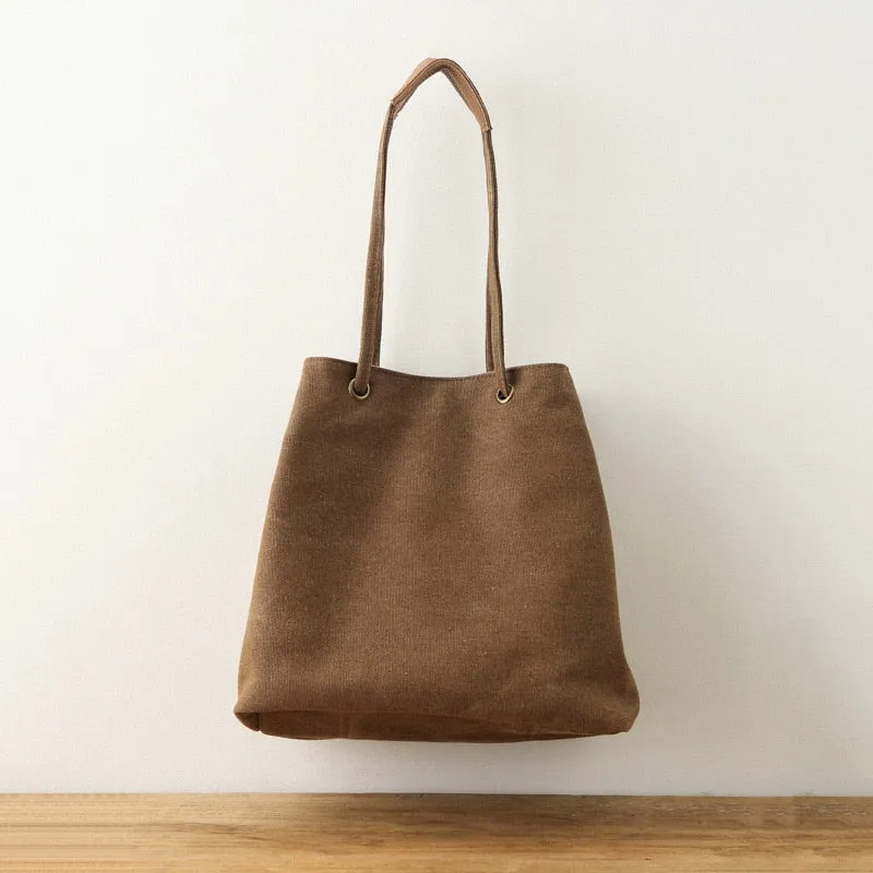 Original Casual Bucket Hand Bag High Quality Cotton Women
