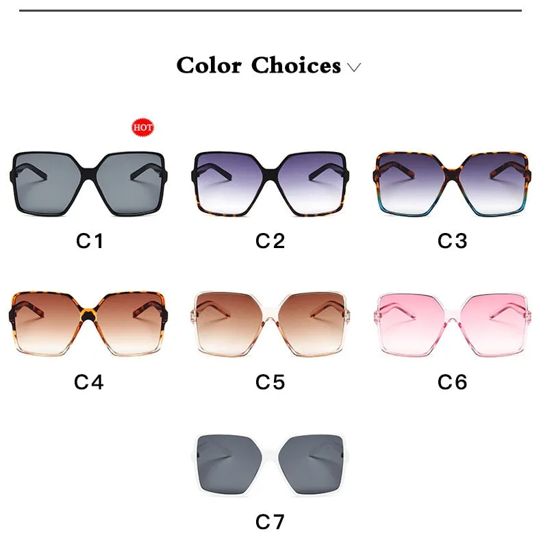Oversize Gradient Sunglasses for Women