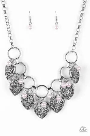Paparazzi Necklace ~ Very Valentine - Pink