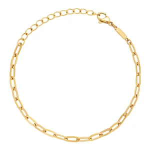 Paperclip Bracelet gold plated - Gold plated