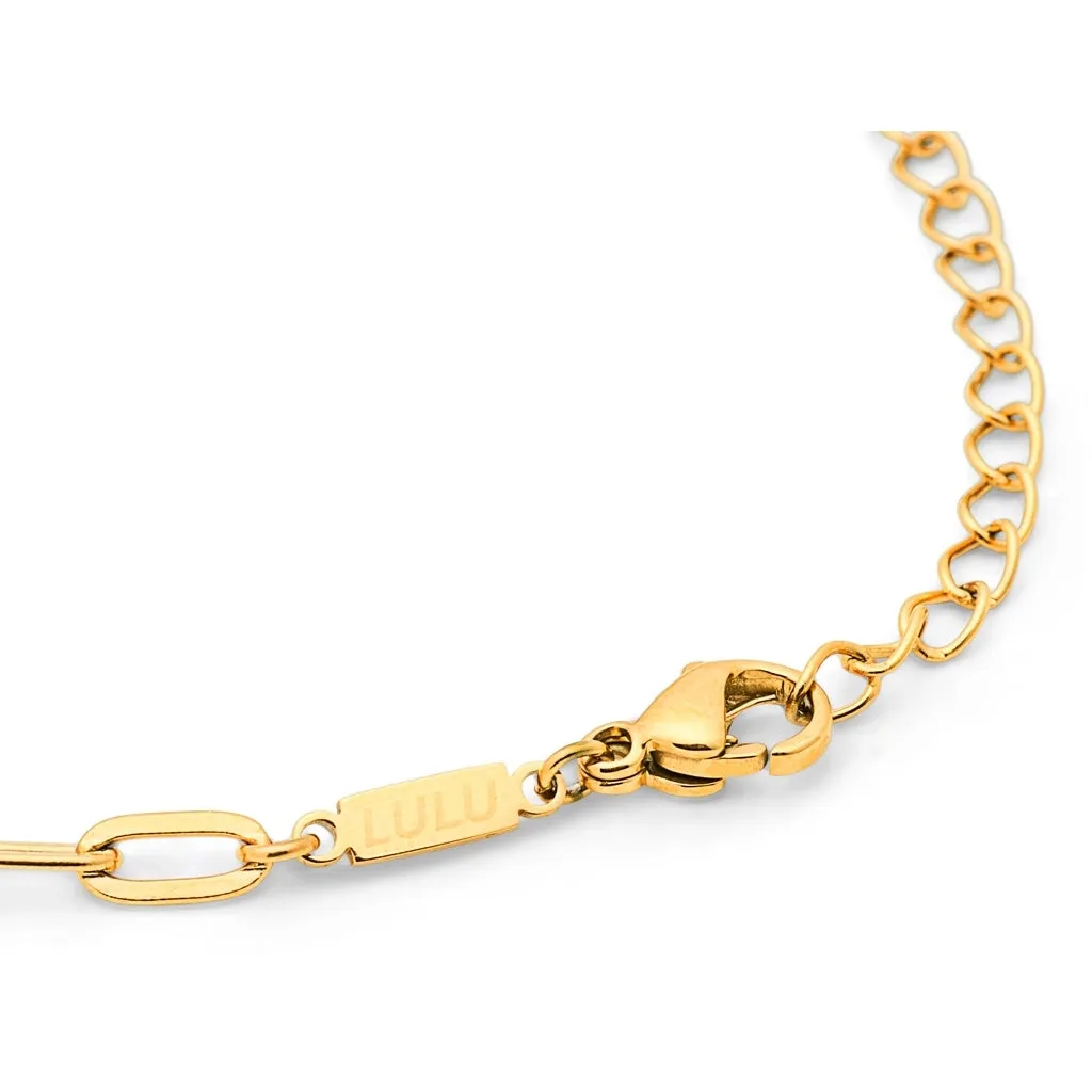 Paperclip Bracelet gold plated - Gold plated