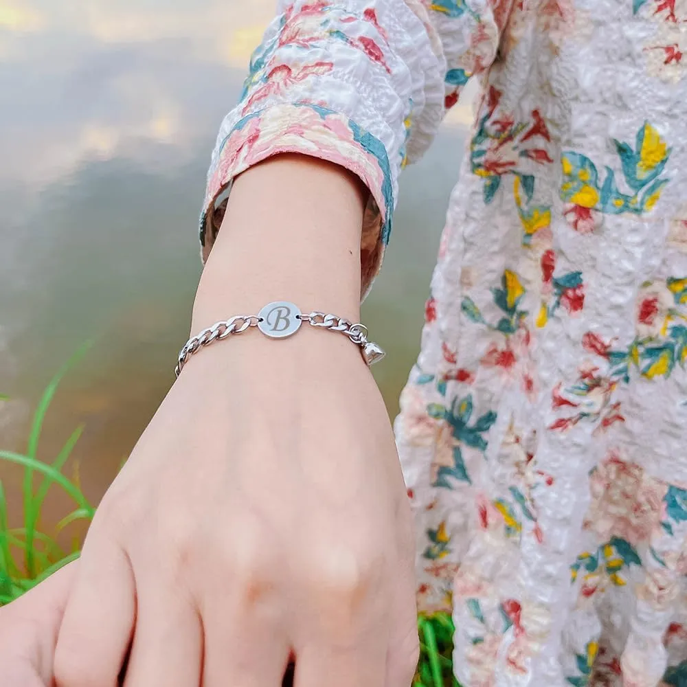 Personalized Couples Bracelets Initial Letter Matching Bracelets for Couples His and Her Bracelets for Couples Wife Husband Long Distance Gifts