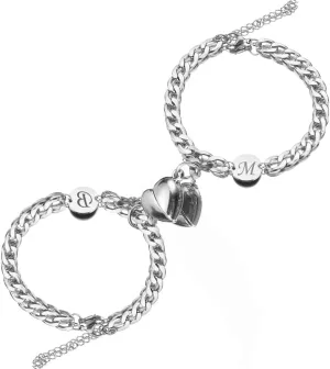 Personalized Couples Bracelets Initial Letter Matching Bracelets for Couples His and Her Bracelets for Couples Wife Husband Long Distance Gifts