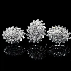 PREORDER| Floral Spiraling Diamond Jewelry Set 18kt