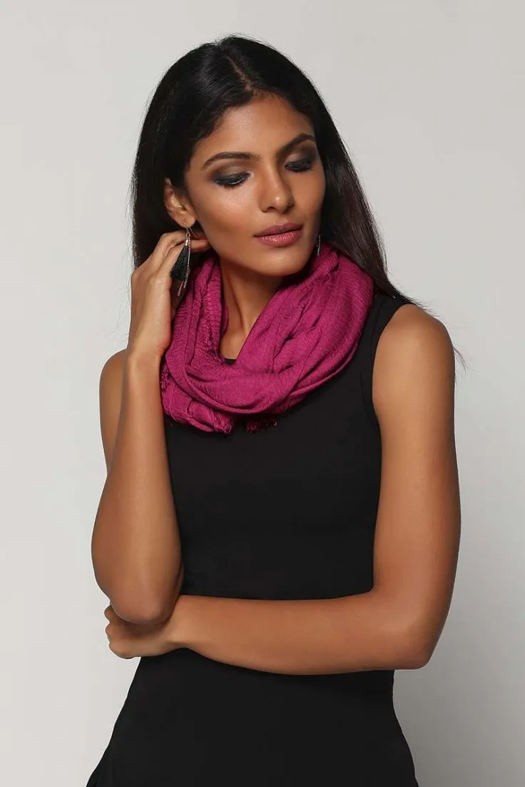 Ruby Woven Oversize Scarf