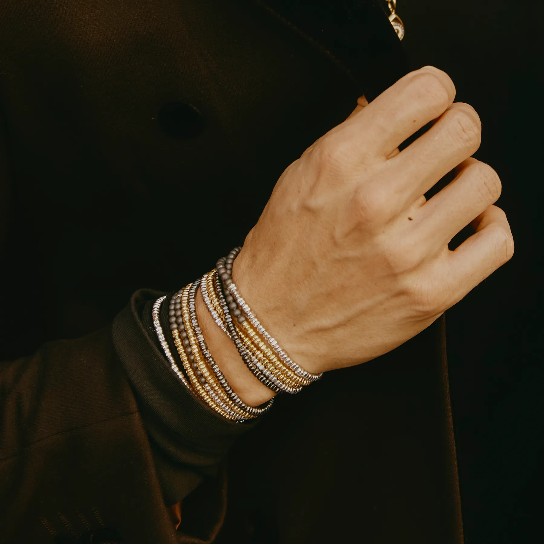 Santorini Bracelet In Black Ruthenium