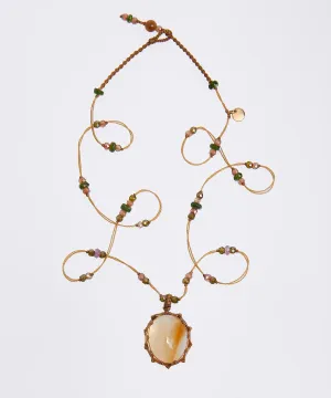 Sharing Tibetan Short Necklace Citrine