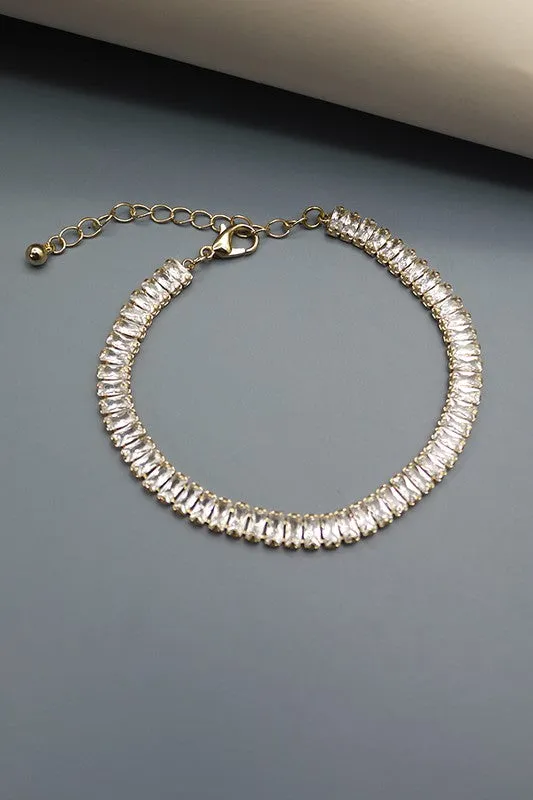 Show Up In Style Baguette Bracelet