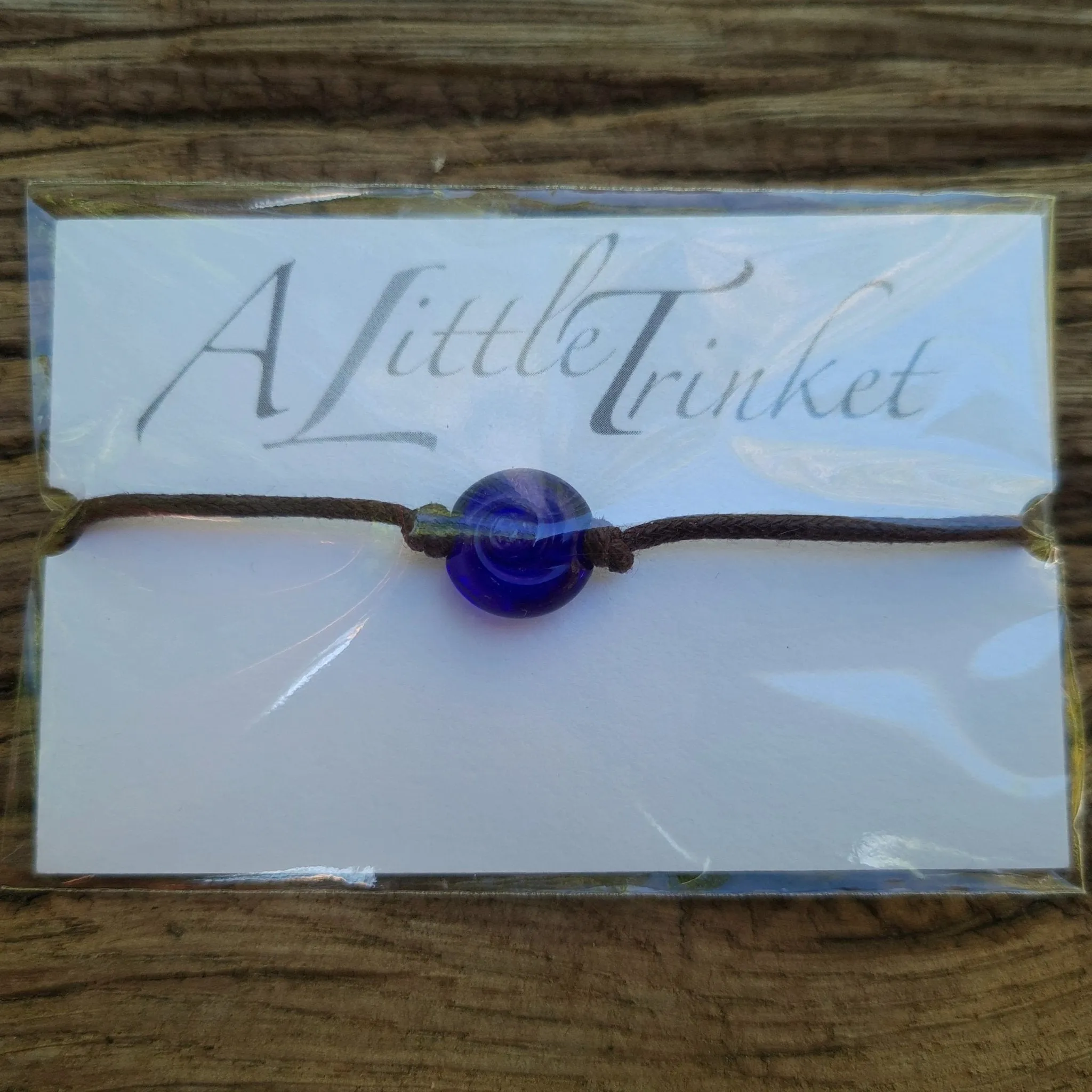 Simple Bracelet - Heart or Pebble style on a cotton cord