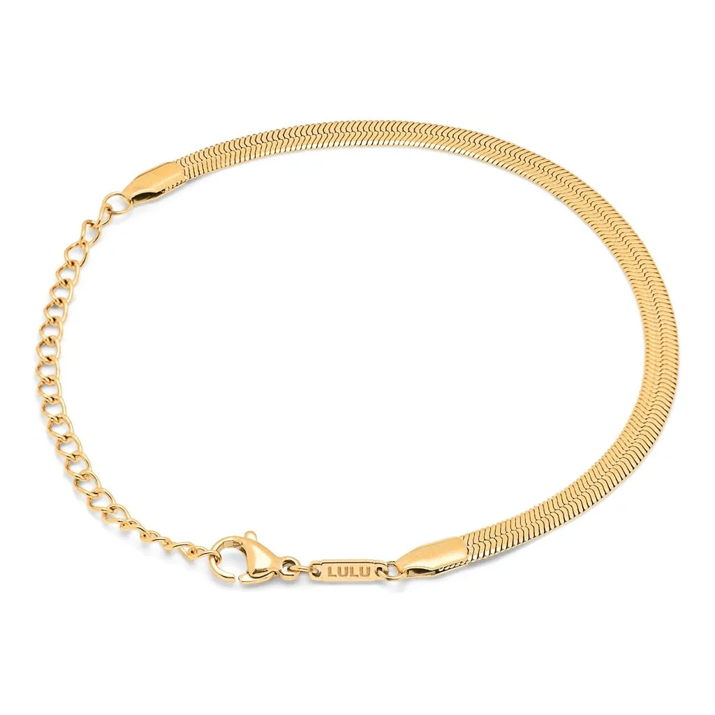 Snake Bracelet gold plated - Gold plated