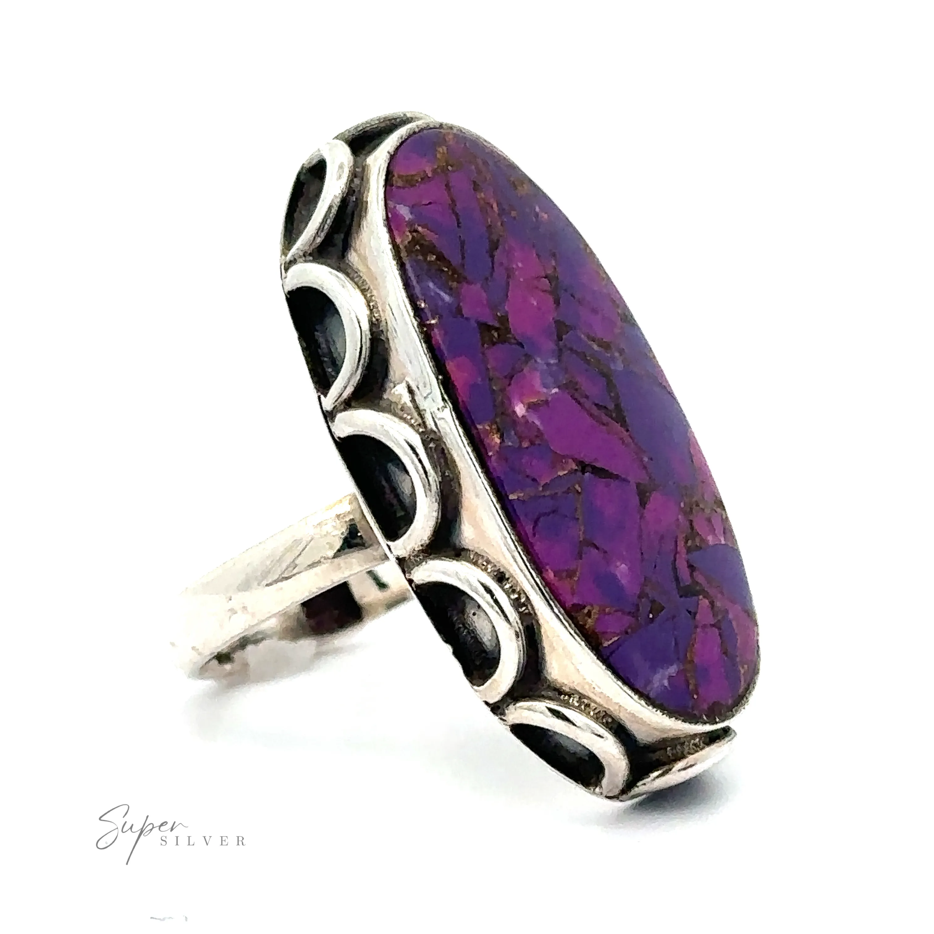 Statement Purple Turquoise Ring