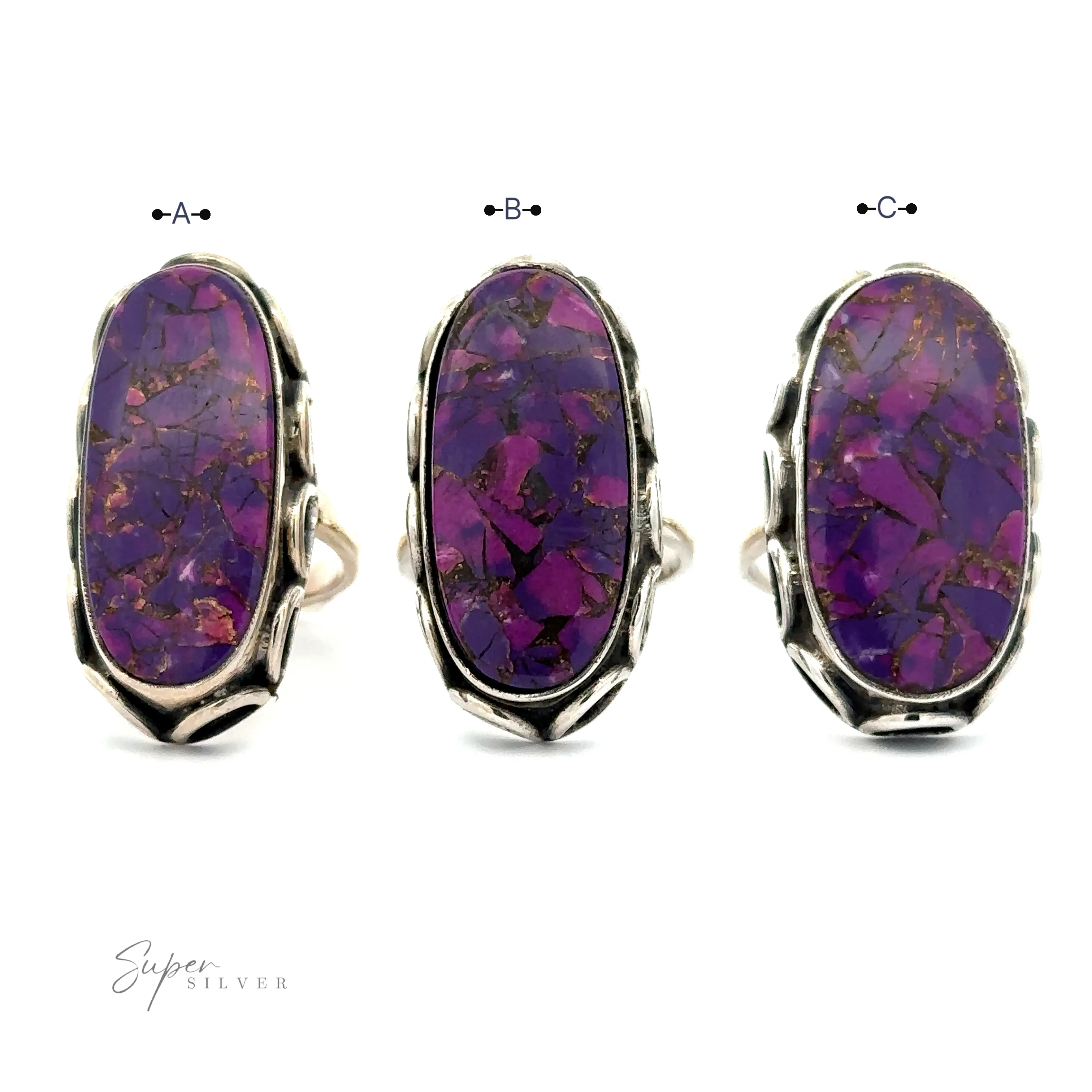 Statement Purple Turquoise Ring