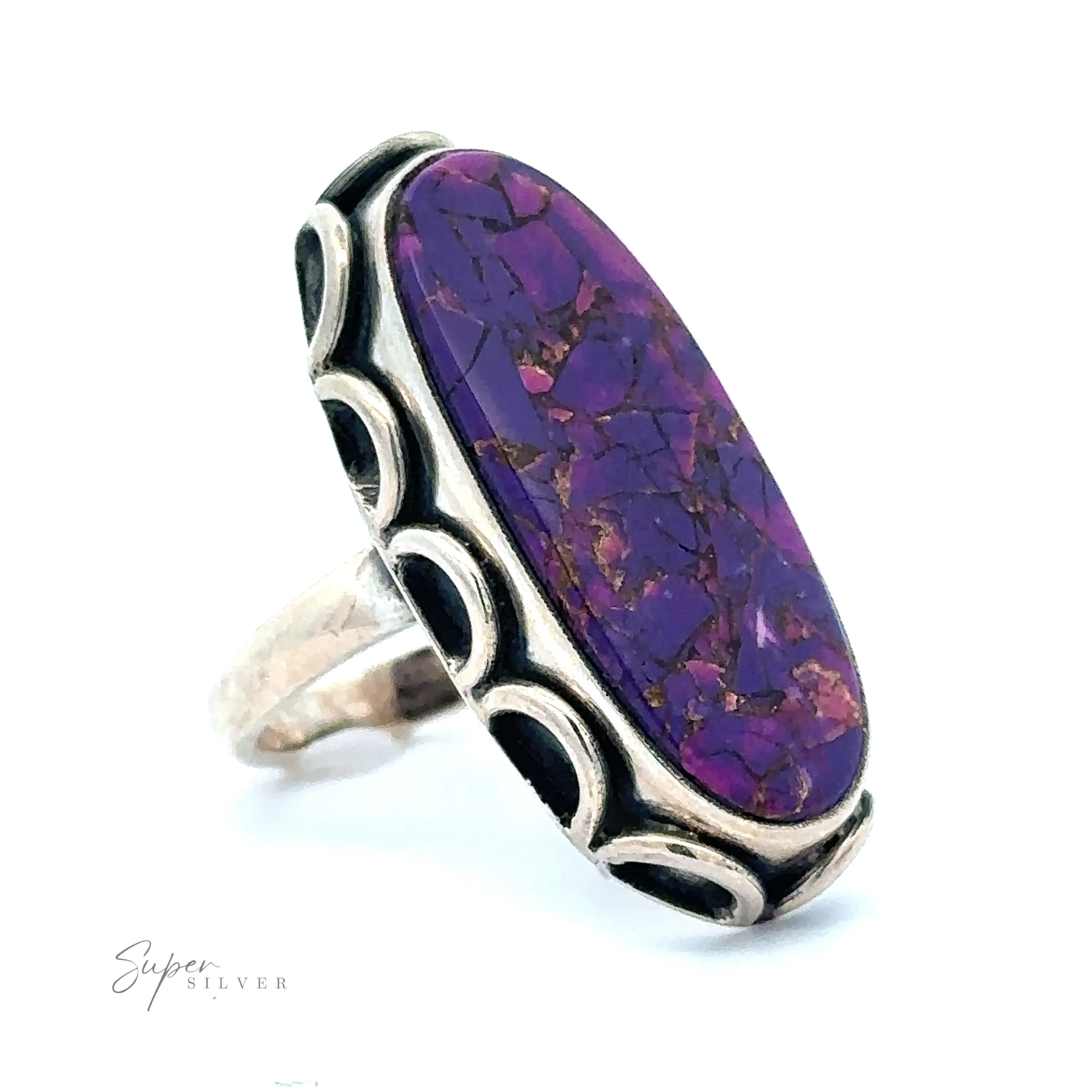 Statement Purple Turquoise Ring