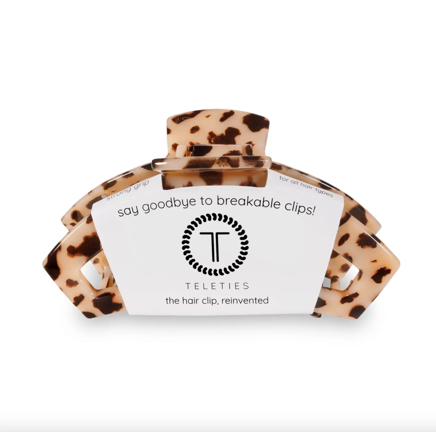 teleties large hair clip - tortoise
