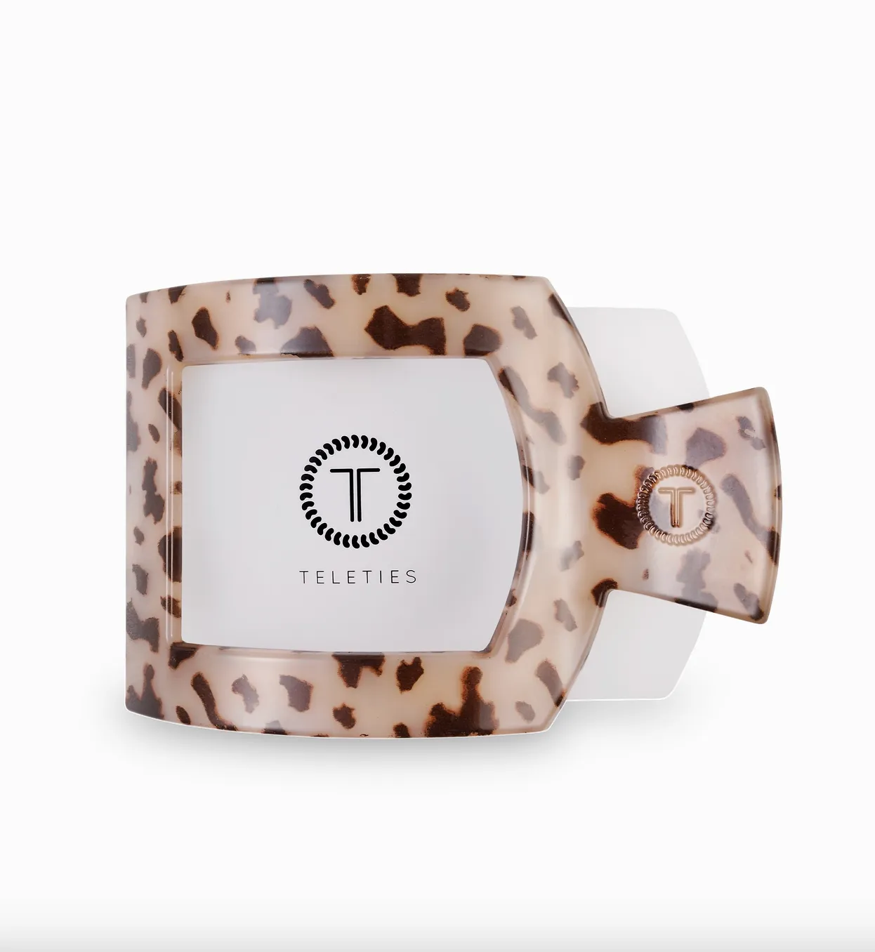 teleties large square flat hair clip - tortoise