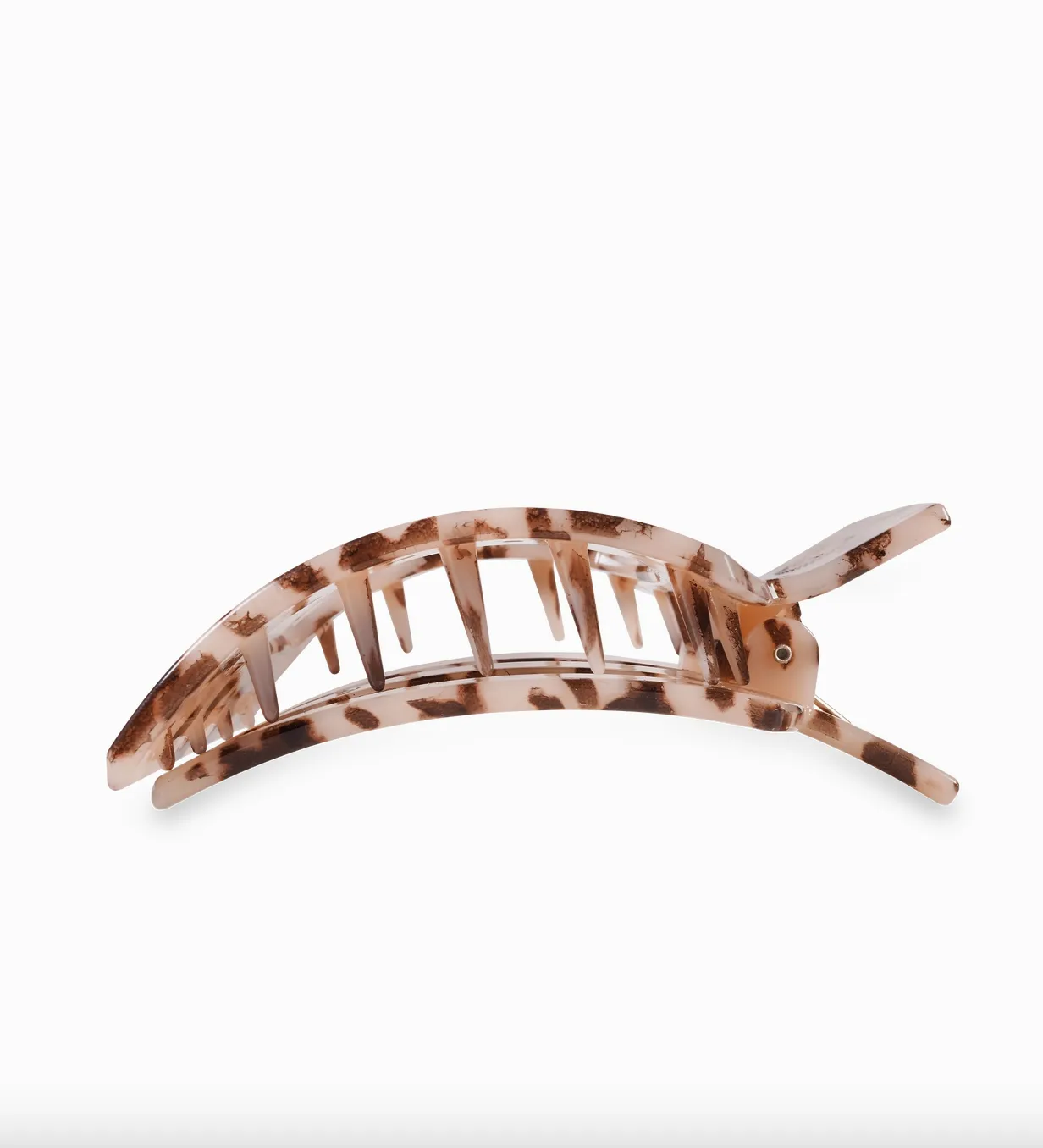 teleties large square flat hair clip - tortoise
