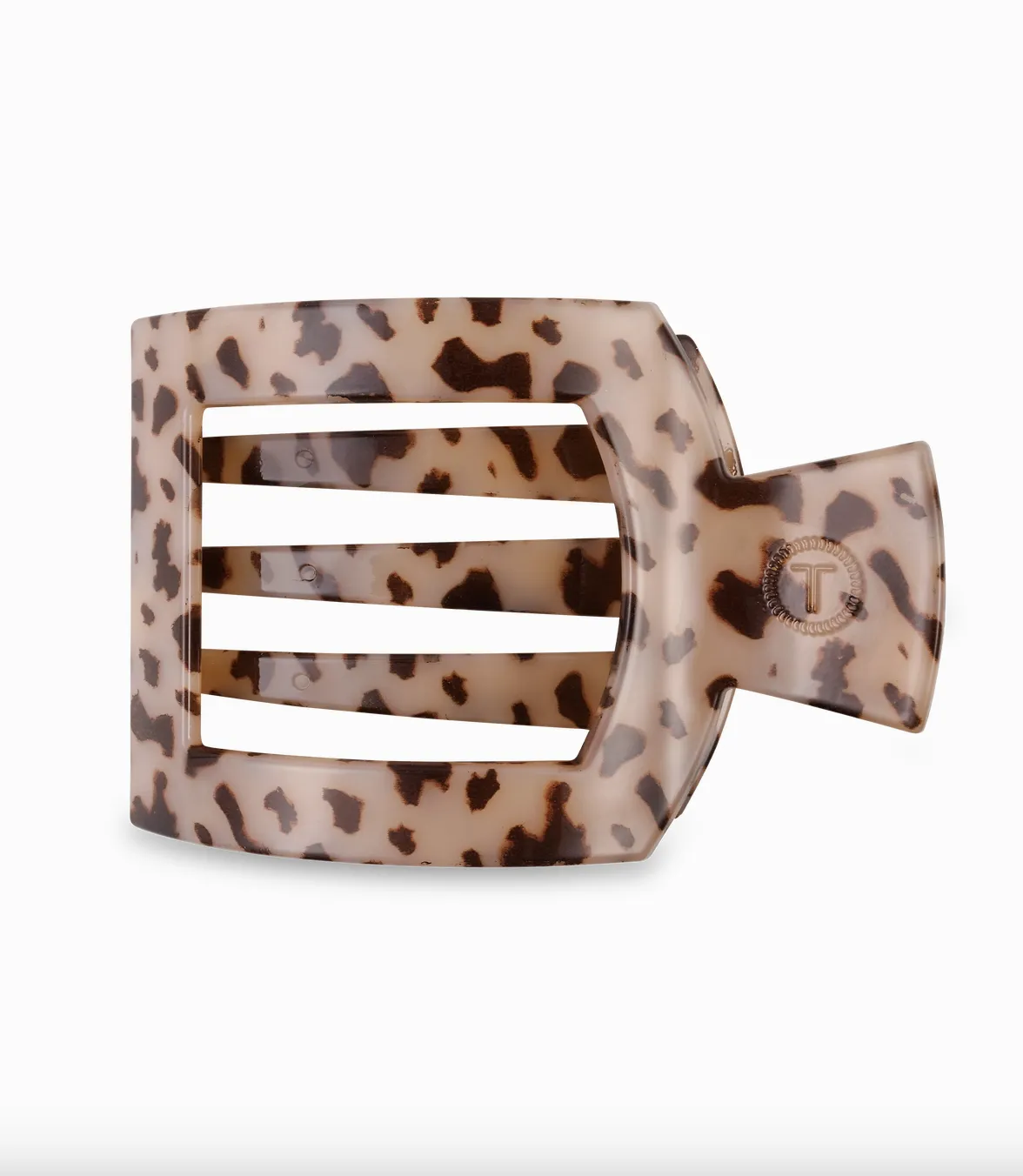 teleties large square flat hair clip - tortoise