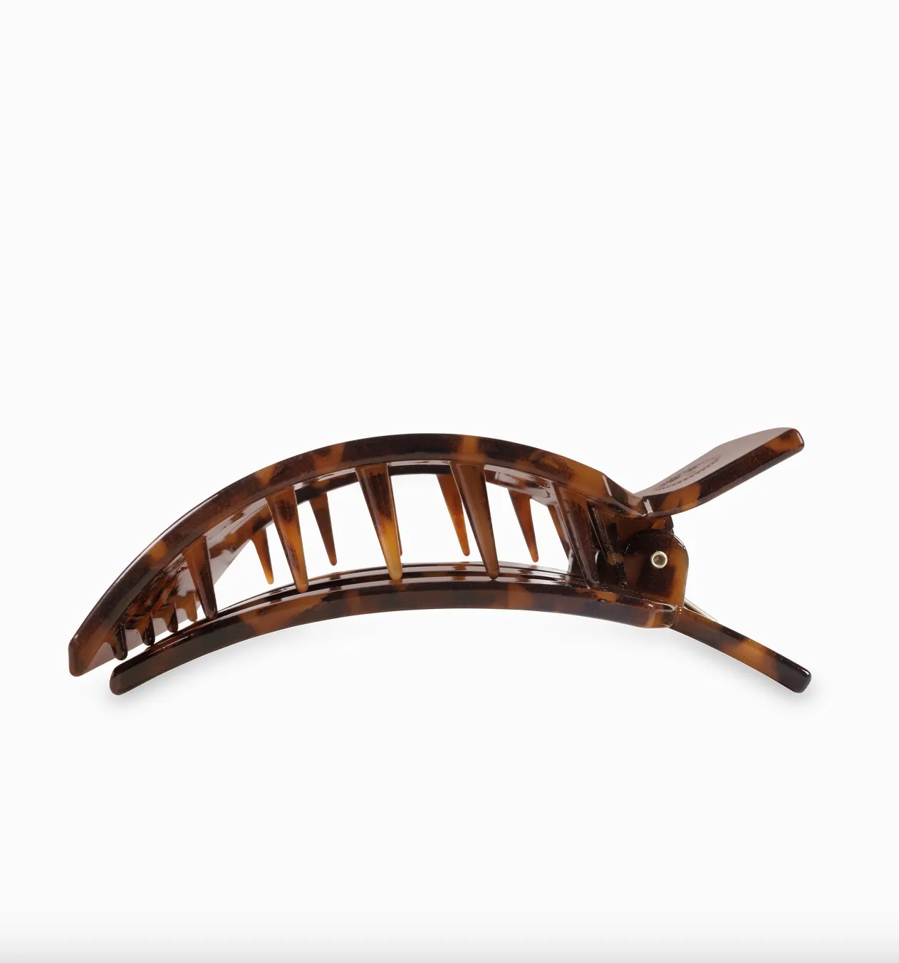 teleties large square flat hair clip - tortoise