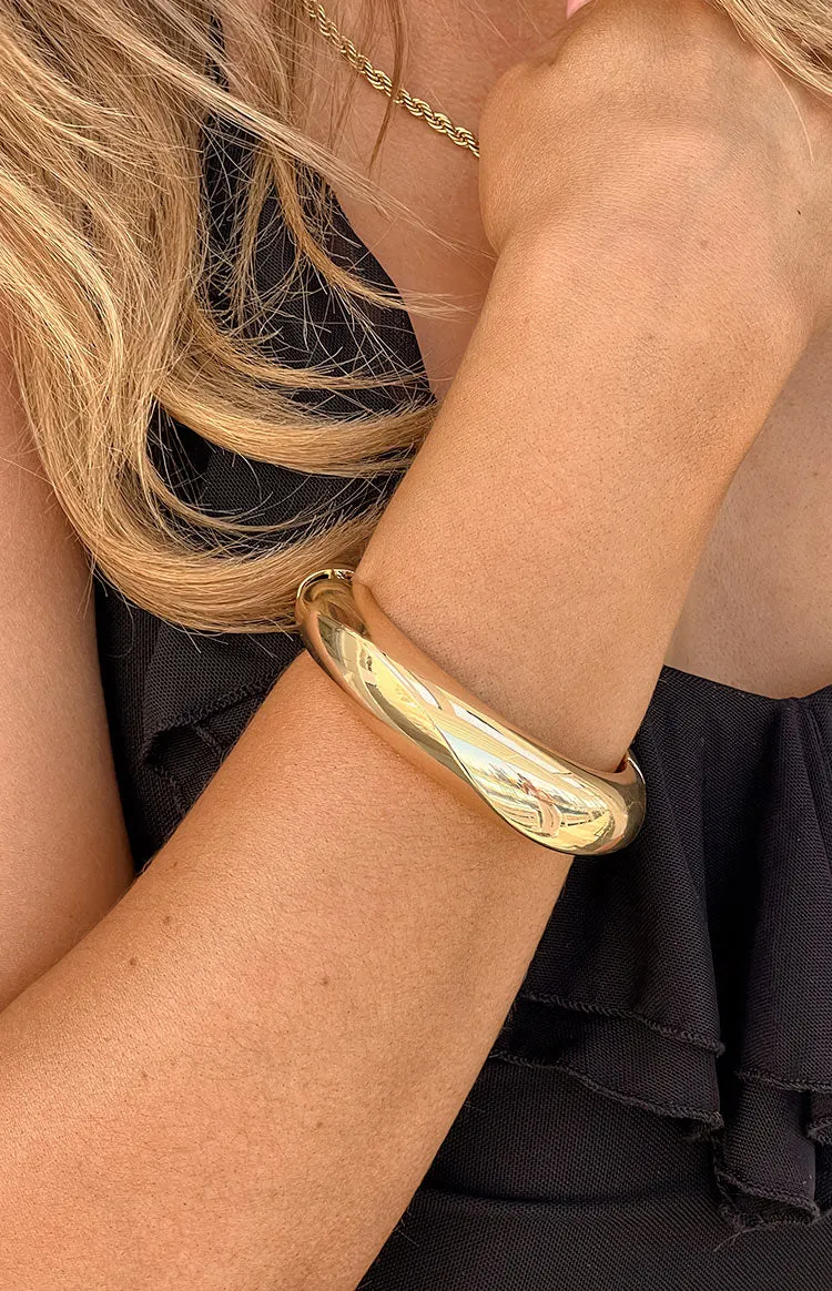 Tess Gold Cuff Bracelet