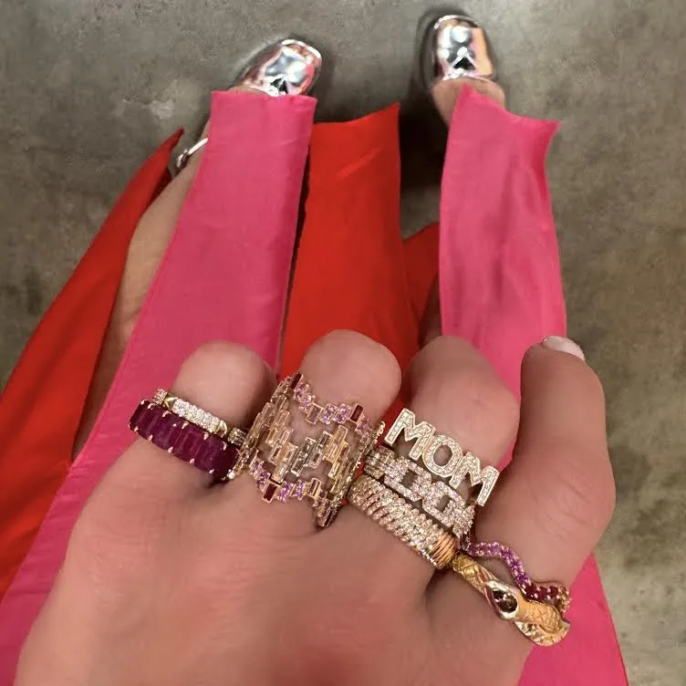 The Ultimate Diamond Mom Stacking Ring
