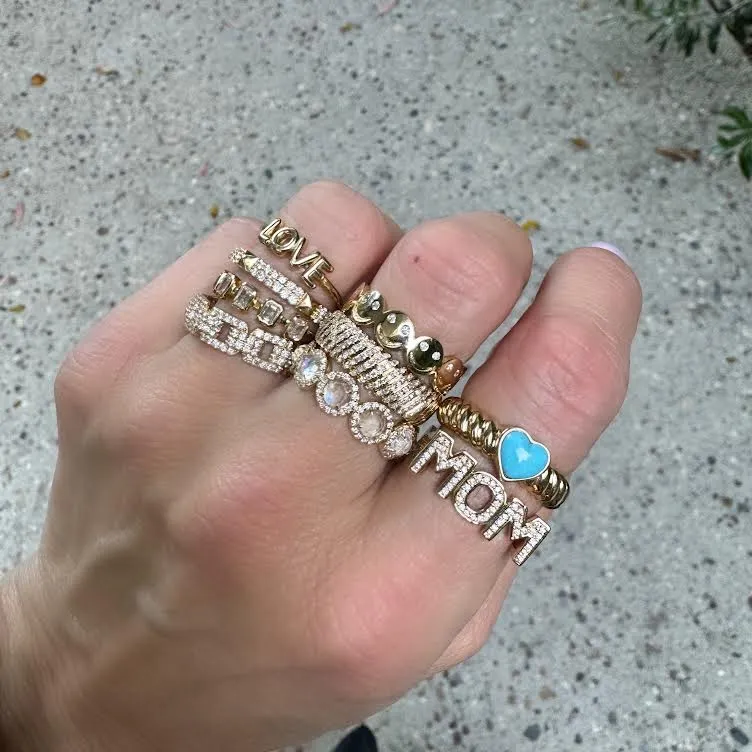 The Ultimate Diamond Mom Stacking Ring