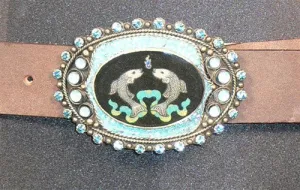 Virgins Saints and Angels Aqua Goddess Buckle