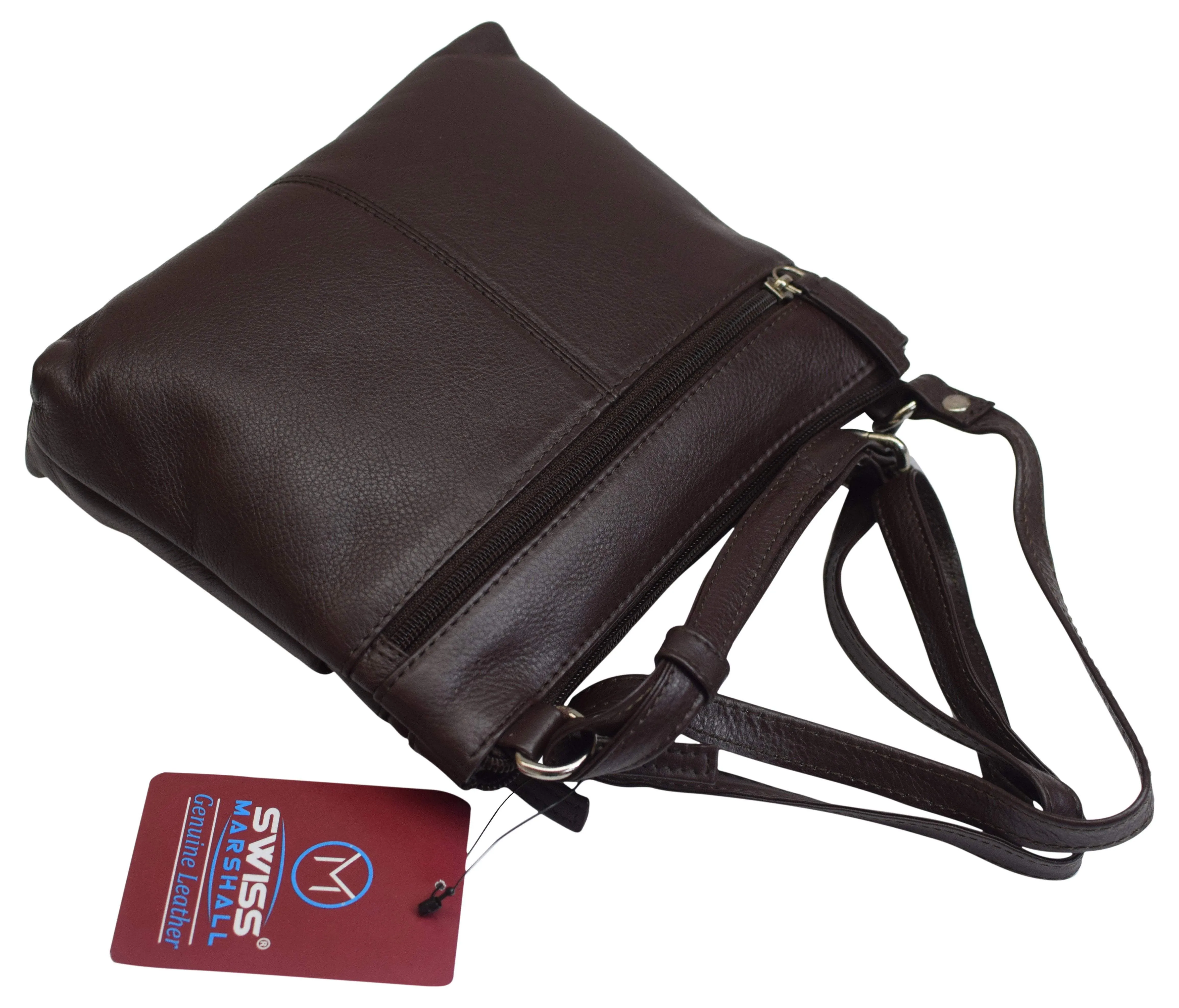 Womens Premium Leather Luxury Crossbody Shoulder Handbag Purse for Ladies